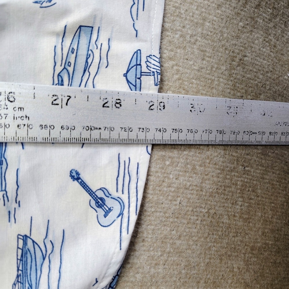 Vineyard Vines Button Up Shirt Mens Small White Nautical Ocean Boats Sailing - Picture 7 of 8